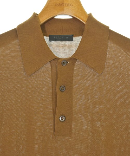 PRADA（プラダ）ニット・セーター 茶 サイズ:48(L位) メンズ/2200670155088