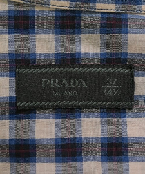 PRADA（プラダ）カジュアルシャツ ベージュ サイズ:37(XS位) メンズ/2200670155101