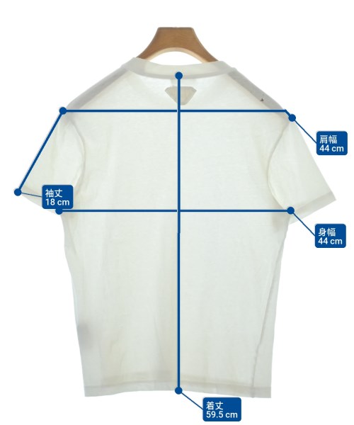 PRADA（プラダ）Tシャツ・カットソー 白 サイズ:M メンズ/2200670423101