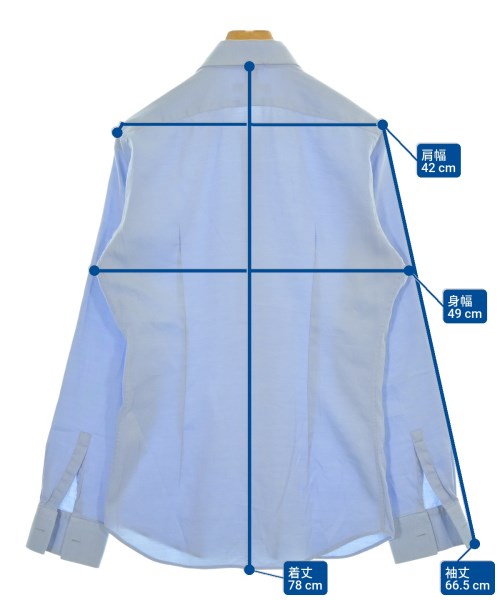 PRADA（プラダ）カジュアルシャツ 青 サイズ:16(L位) メンズ/2200676330045