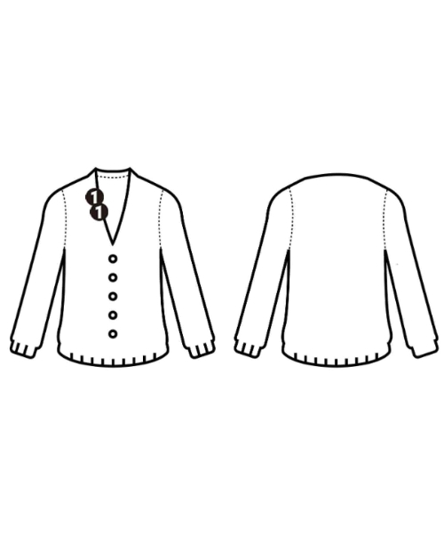 PRADA（プラダ）カーディガン 紺 サイズ:40(M位) レディース/2200676517019