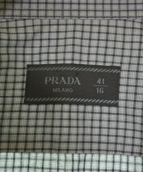 PRADA（プラダ）カジュアルシャツ グレー サイズ:41(XL位) メンズ/2200676518016