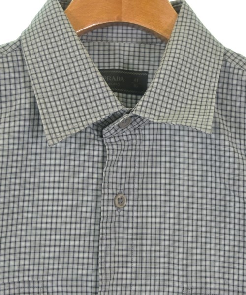 PRADA（プラダ）カジュアルシャツ グレー サイズ:41(XL位) メンズ/2200676518016