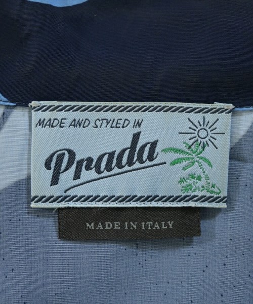 PRADA（プラダ）カジュアルシャツ 紺 サイズ:S メンズ/2200676731064