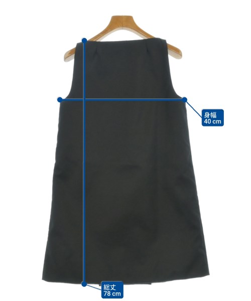 PRADA（プラダ）ワンピース 黒 サイズ:38(S位) レディース/2200676850024