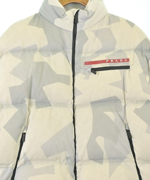 PRADA（プラダ）ダウンジャケット/ダウンベスト 白 サイズ:M メンズ/2200676898019