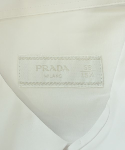 PRADA（プラダ）カジュアルシャツ 白 サイズ:39(M位) メンズ/2200677253077
