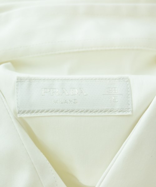 PRADA（プラダ）カジュアルシャツ 白 サイズ:38(S位) メンズ/2200677253084