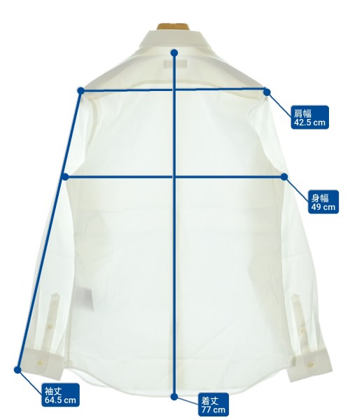 PRADA（プラダ）カジュアルシャツ 白 サイズ:38(S位) メンズ/2200677253084