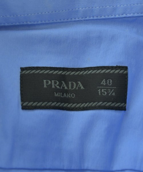 PRADA（プラダ）カジュアルシャツ 青 サイズ:40(L位) メンズ/2200677253091