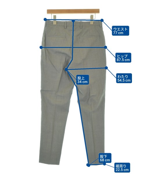 PRADA（プラダ）スラックス グレー サイズ:46(M位) メンズ/2200677401065