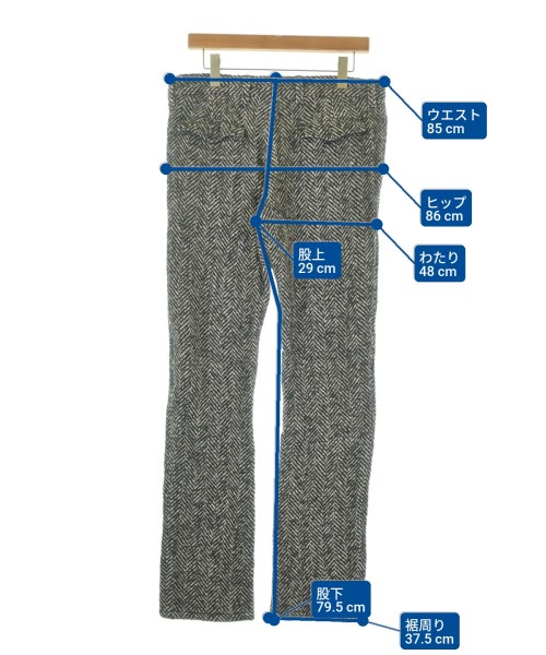 PRADA（プラダ）スラックス 黒 サイズ:48(L位) メンズ/2200677401072