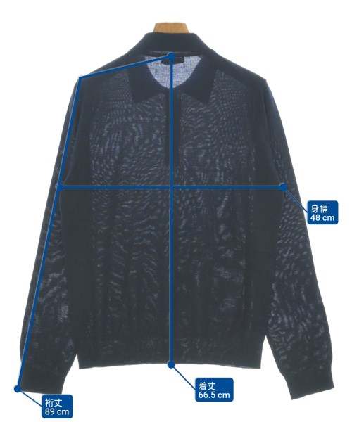 PRADA（プラダ）ニット・セーター 紺 サイズ:50(XL位) メンズ/2200677495026