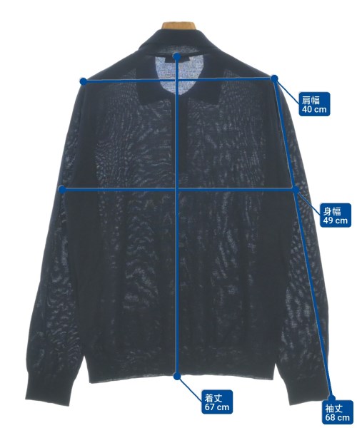 PRADA（プラダ）ニット・セーター 紺 サイズ:50(XL位) メンズ/2200677495033