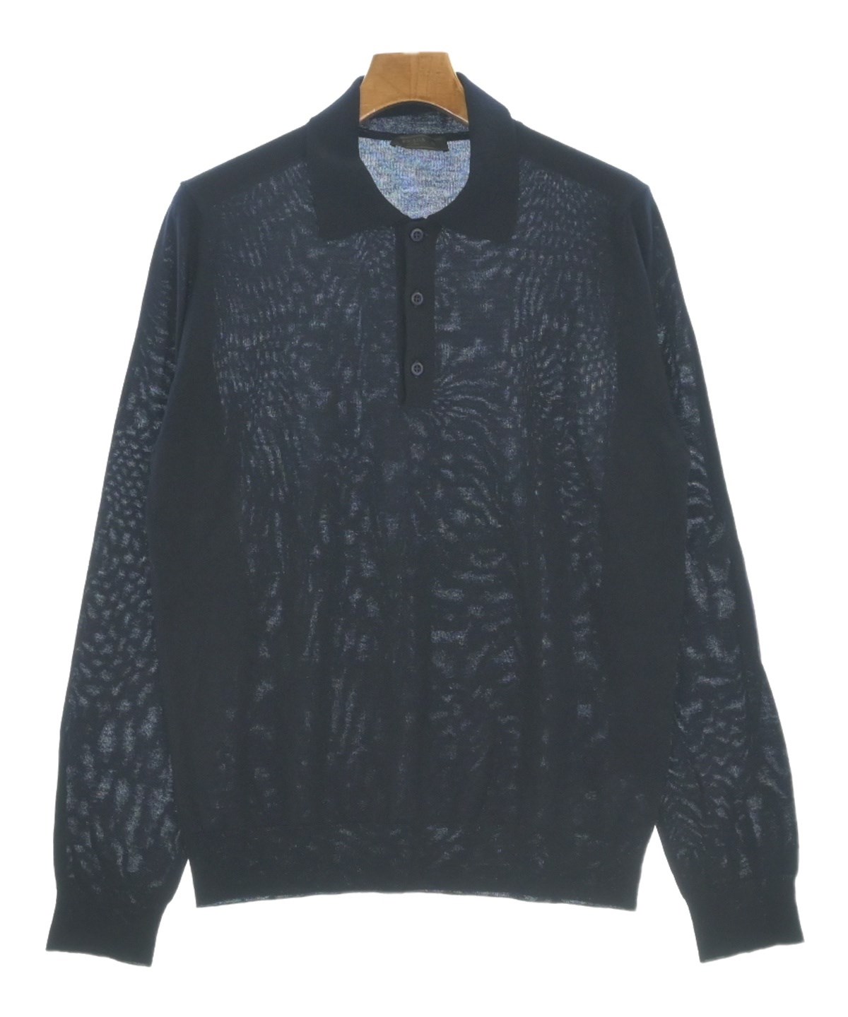 PRADA（プラダ）ニット・セーター 紺 サイズ:50(XL位) メンズ