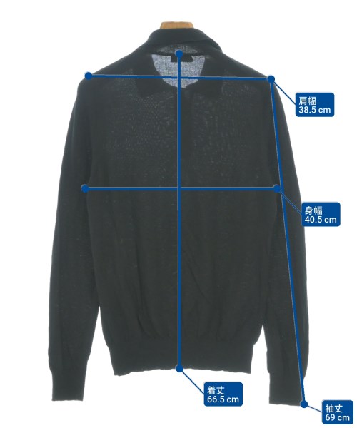 PRADA（プラダ）ニット・セーター 黒 サイズ:48(L位) メンズ/2200677495064