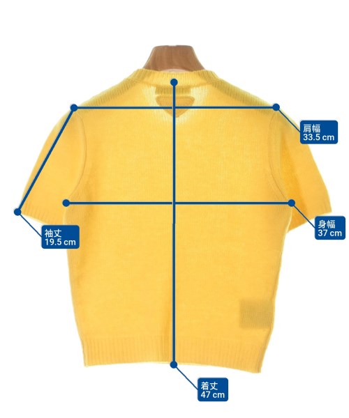 PRADA（プラダ）ニット・セーター 黄 サイズ:38(S位) レディース/2200674546035