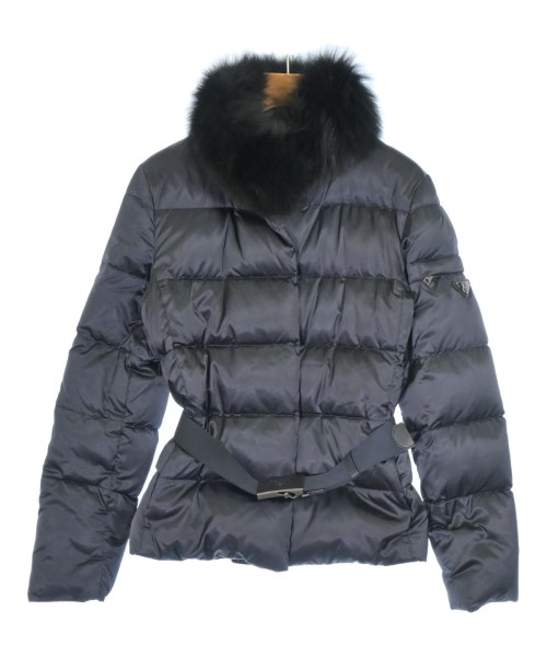 PRADA(プラダ)ダウンジャケット/ダウンベスト 紺 サイズ:38(S位)/2200672469732