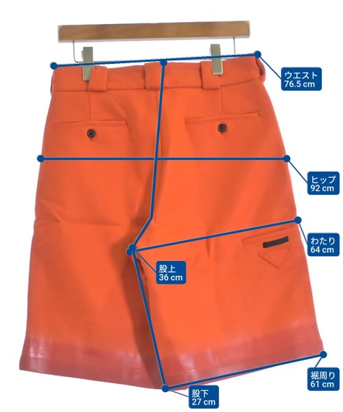 PRADA（プラダ）ショートパンツ オレンジ サイズ:44(S位) メンズ/2200677680040