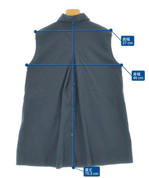 PRADA（プラダ）ブラウス 紺 サイズ:38(S位) レディース/2200674533011