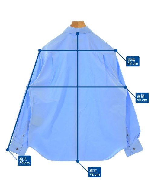 PRADA（プラダ）カジュアルシャツ 青 サイズ:39(M位) メンズ/2200677994017