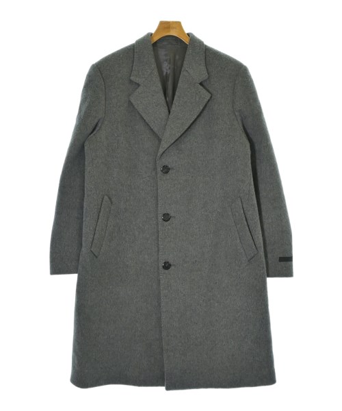 PRADA(プラダ)チェスターコート グレー サイズ:48(L位)/2200678070017