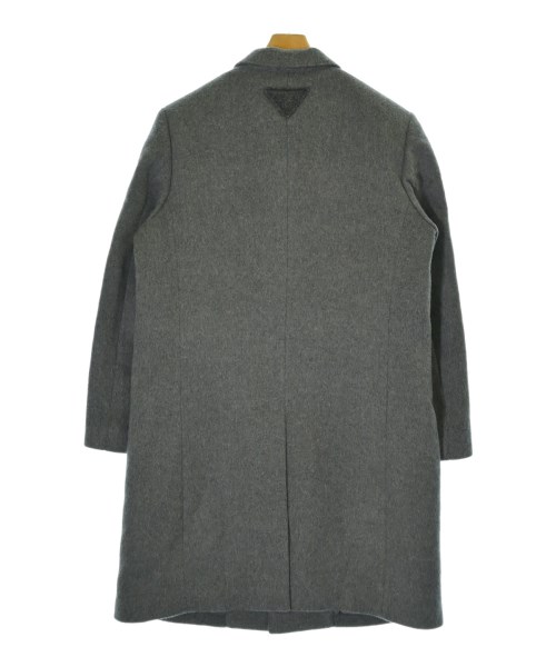 PRADA（プラダ）チェスターコート グレー サイズ:48(L位) メンズ/2200678070017