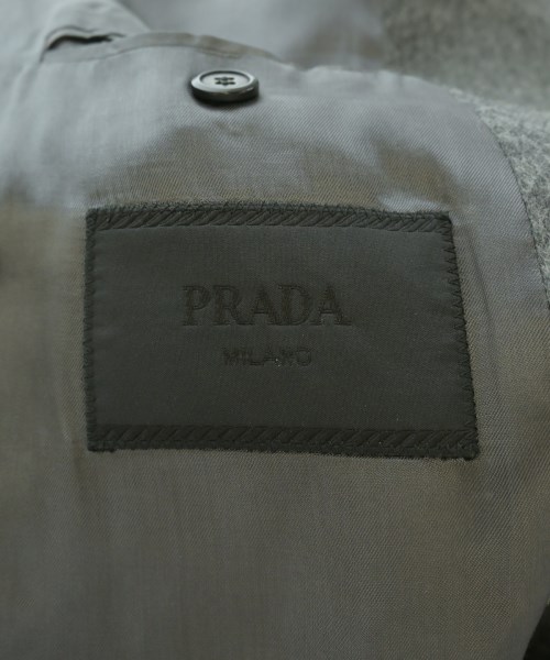 PRADA（プラダ）チェスターコート グレー サイズ:48(L位) メンズ/2200678070017