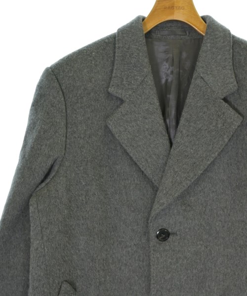 PRADA（プラダ）チェスターコート グレー サイズ:48(L位) メンズ/2200678070017