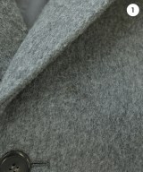 PRADA（プラダ）チェスターコート グレー サイズ:48(L位) メンズ/2200678070017