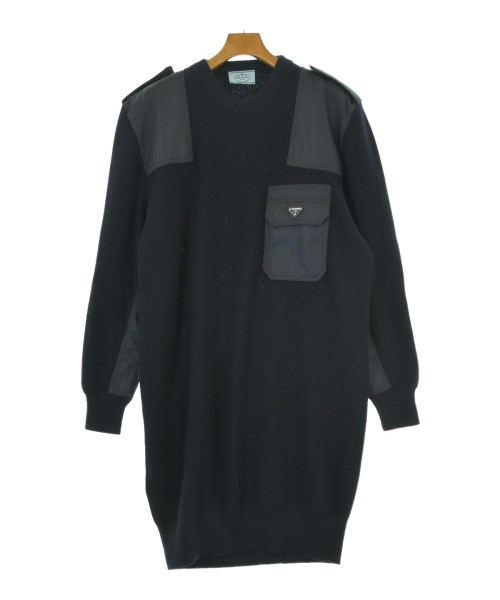 PRADA(プラダ)ニット・セーター 紺 サイズ:44(S位)/2200678808016