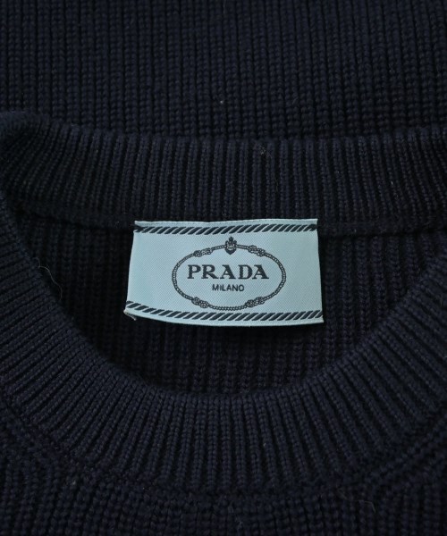 PRADA（プラダ）ニット・セーター 紺 サイズ:44(S位) メンズ/2200678808016