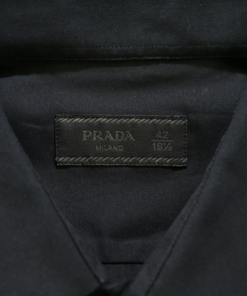PRADA（プラダ）ドレスシャツ 黒 サイズ:42(XXL位) メンズ/2200678999028
