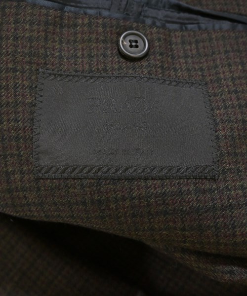 PRADA（プラダ）テーラードジャケット 茶 サイズ:50(XL位) メンズ/2200678996119