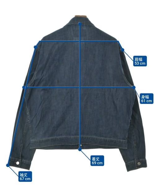 PRADA（プラダ）デニムジャケット 紺 サイズ:L メンズ/2200679436027