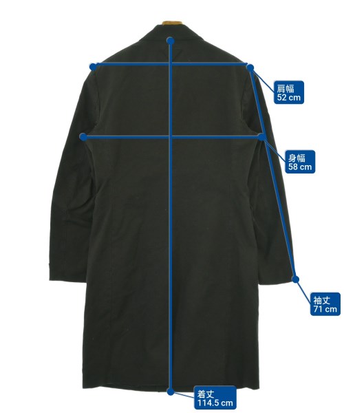 PRADA（プラダ）チェスターコート 黒 サイズ:48(L位) メンズ/2200655472056