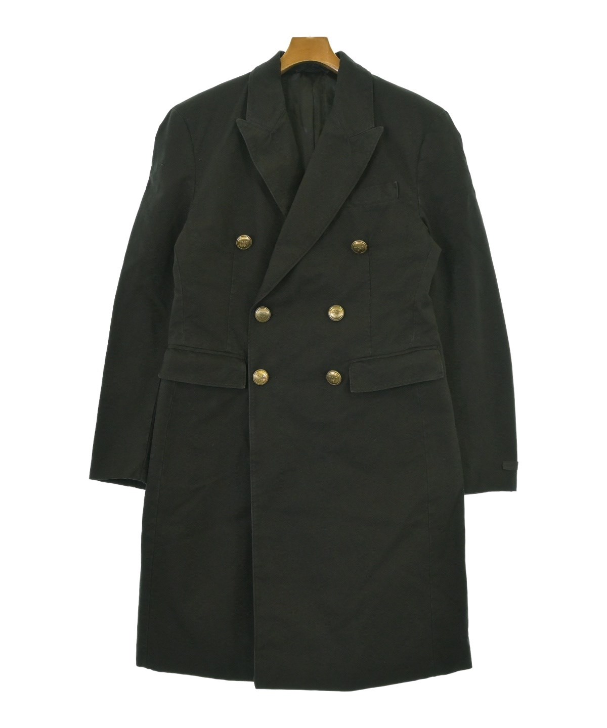 PRADA コート 48 PRADA（プラダ）チェスターコート 黒 サイズ:48(L位) メンズ