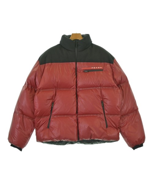 PRADA(プラダ)ダウンジャケット/ダウンベスト 赤 サイズ:L/2200655472063
