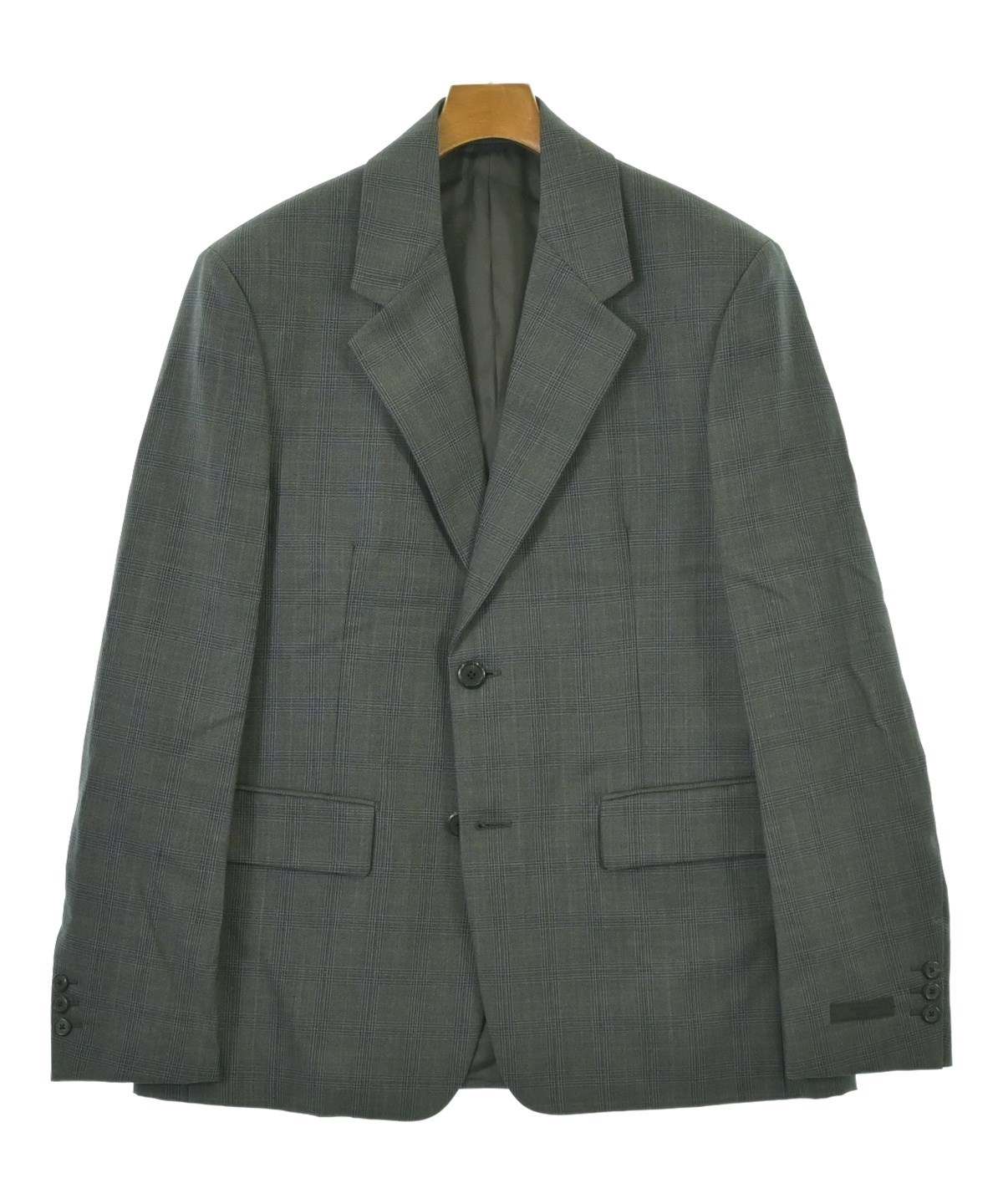 PRADA テーラード ジャケット ダークグレー PRADA（プラダ）テーラードジャケット グレー サイズ:48(L位) メンズ