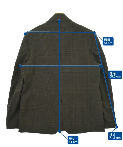 PRADA（プラダ）テーラードジャケット 茶 サイズ:48(L位) メンズ/2200655472087