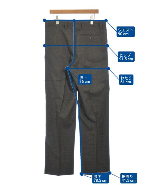 PRADA（プラダ）スラックス 茶 サイズ:48(L位) メンズ/2200655472100