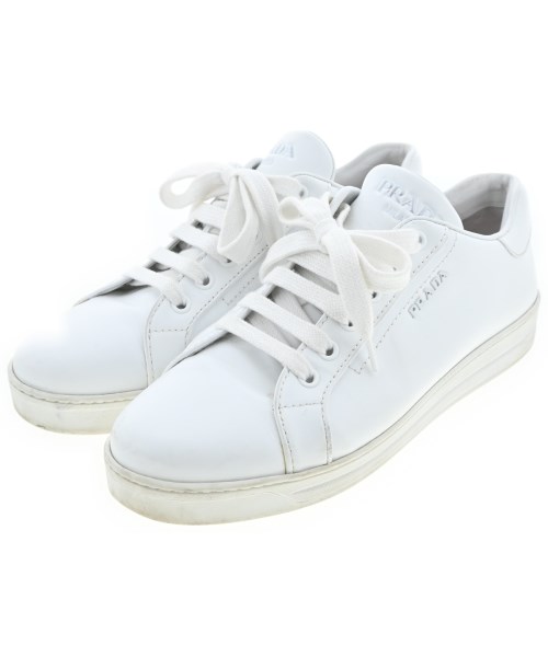 PRADA(プラダ)スニーカー 白 サイズ:EU38 1/2(25cm位)/2200678895108