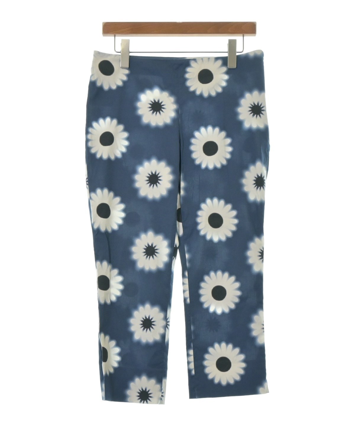 PRADA プラダ 花柄カジュアルパンツ44 大きいサイズ 中古・古着通販】PRADA (プラダ) 花柄イージーパンツ ブラック サイズ