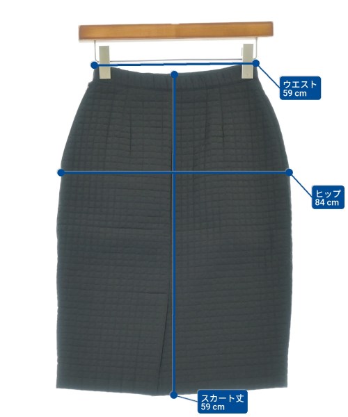PRADA（プラダ）ひざ丈スカート 黒 サイズ:S レディース/2200680475398