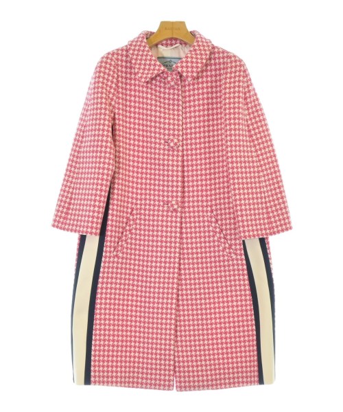 PRADA(プラダ)ステンカラーコート ピンク サイズ:38(S位)/2200679462132