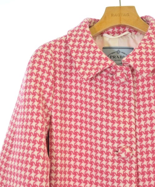 PRADA（プラダ）ステンカラーコート ピンク サイズ:38(S位) レディース/2200679462132