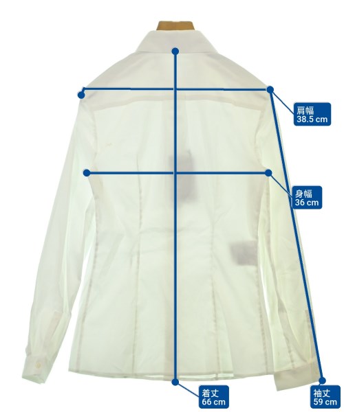 PRADA（プラダ）カジュアルシャツ 白 サイズ:38(S位) レディース/2200681090040
