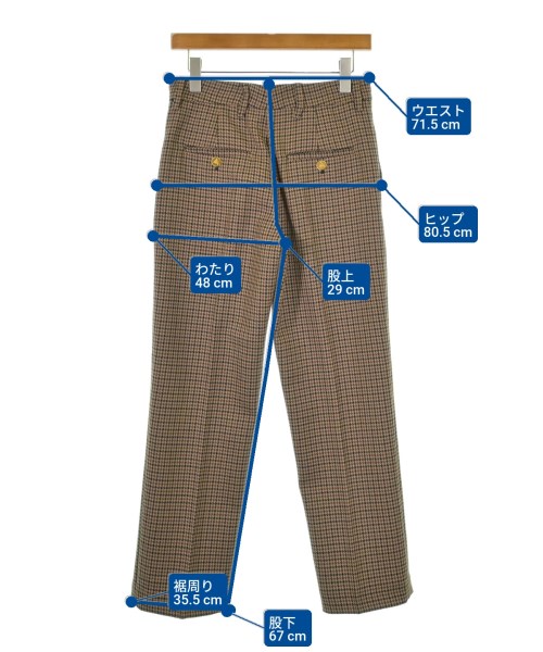 PRADA（プラダ）スラックス 茶 サイズ:36(XS位) レディース/2200680961167