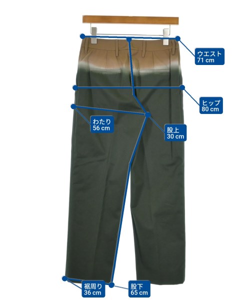 PRADA（プラダ）スラックス 緑 サイズ:38(S位) レディース/2200680961174