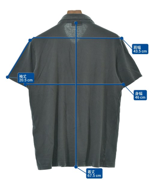 PRADA（プラダ）ポロシャツ グレー サイズ:XL メンズ/2200681488069
